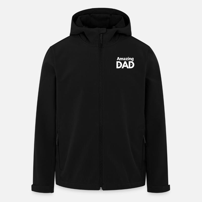 Amazing Dad - Men’s Recycled Softshell Jacket by Stanley/Stella - black