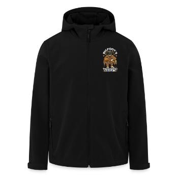 Pèlerins de Thanksgiving Bigfoot - Veste softshell homme en polyester recyclé Stanley/Stella - noir - Devant - AI Model Male 185 light (185cm)