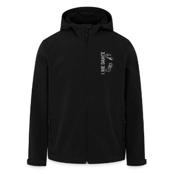 Conception de danse en ligne pour danseurs et groupe de danse - Veste softshell homme en polyester recyclé Stanley/Stella - noir - Devant - AI Model Male 185 light (185cm)