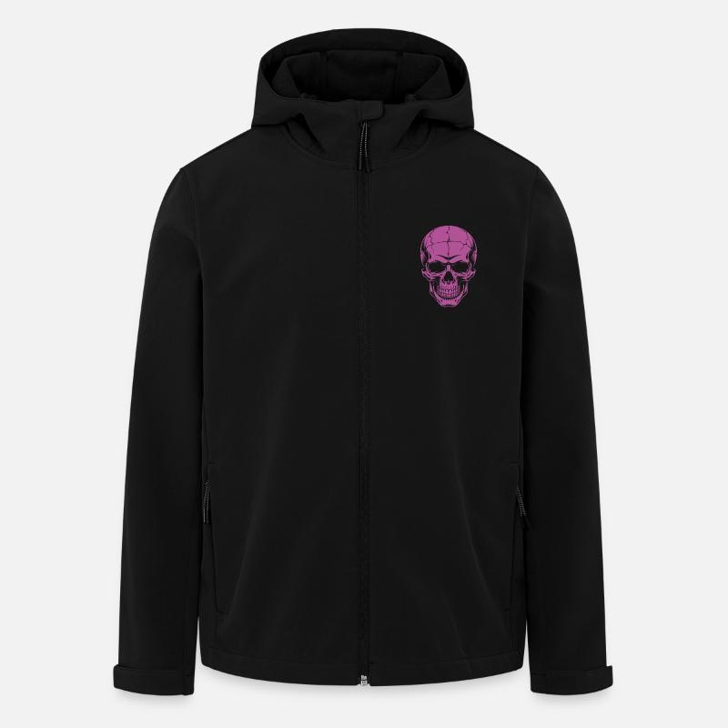 Big grinning skull - Men’s Recycled Softshell Jacket by Stanley/Stella - black