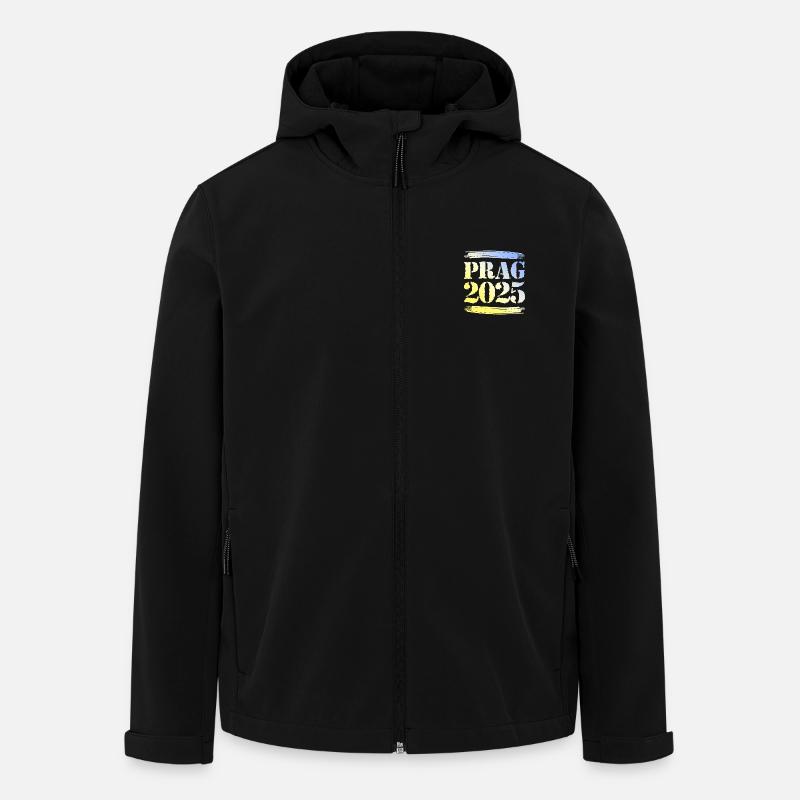 Prag 2025 - Recycelte Männer Softshell-Jacke von Stanley/Stella - Schwarz