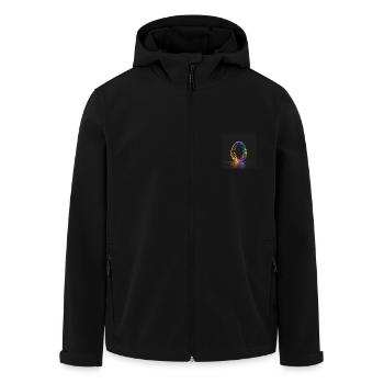 Osterei/Ei Leuchtfarbe - Recycelte Männer Softshell-Jacke von Stanley/Stella - Schwarz - Vorne - AI Model Male 185 light (185cm)