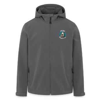 Wolf Forest Wildlife Nature Conservationist Animal Welfare - Men’s Recycled Softshell Jacket by Stanley/Stella - anthracite - Front - AI Model Male 185 light (185cm)