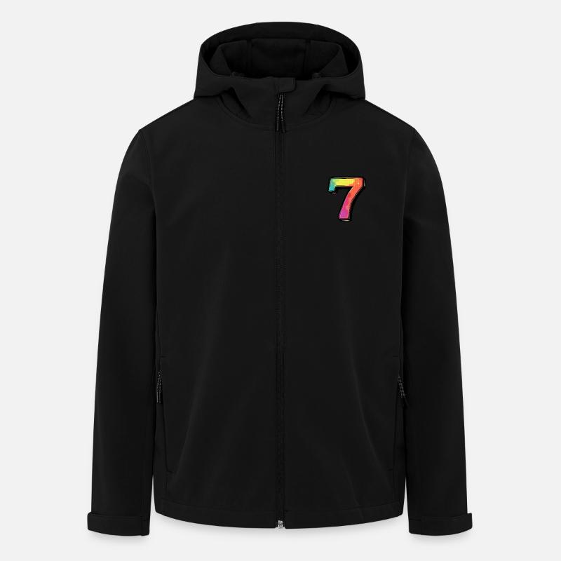 Bande dessinée à 7 chiffres - Veste softshell homme en polyester recyclé Stanley/Stella - noir