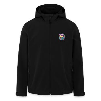 Schnecke Cool Sommer - Recycelte Männer Softshell-Jacke von Stanley/Stella - Schwarz - Vorne - AI Model Male 185 light (185cm)