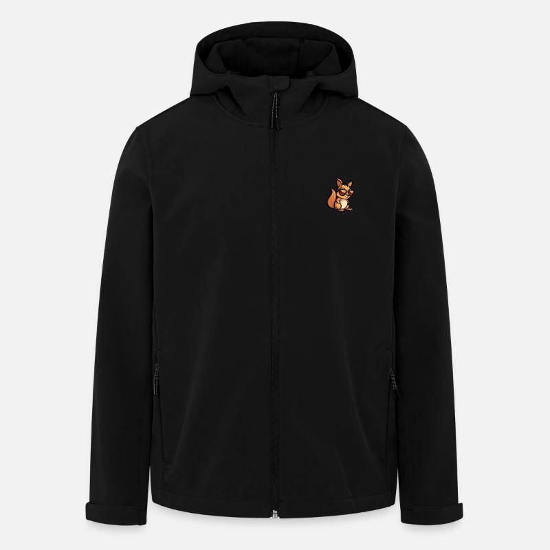 Squirrel Cool Animal - Men’s Recycled Softshell Jacket by Stanley/Stella - black