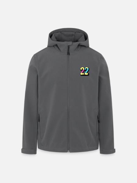 22 Number Comic - Men’s Recycled Softshell Jacket by Stanley/Stella - black