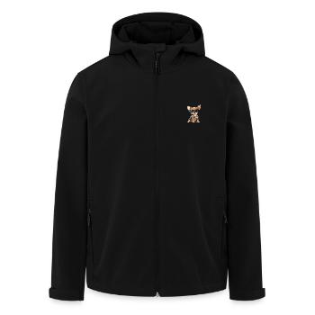 Chihuahua Dog Cool Summer - Men’s Recycled Softshell Jacket by Stanley/Stella - black - Front - AI Model Male 185 light (185cm)