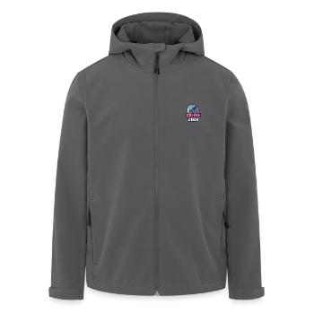 Greece 2025 Palmen - Recycelte Männer Softshell-Jacke von Stanley/Stella - Schwarz - Vorne - AI Model Male 185 light (185cm)