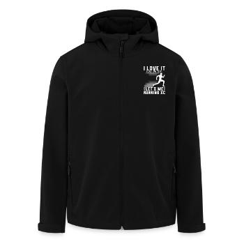 Conception de coureur de cross-country - XC Coach - Course à pied - Veste softshell homme en polyester recyclé Stanley/Stella - noir - Devant - AI Model Male 185 light (185cm)