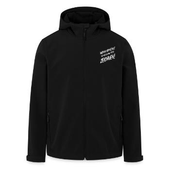Zeichner Maler Wenn Ich Eins Gut Kann Dann - Recycelte Männer Softshell-Jacke von Stanley/Stella - Schwarz - Vorne - AI Model Male 185 light (185cm)