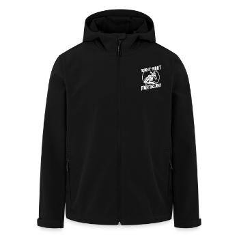 Pilote de moto tout-terrain FMX Delight MX Motocross Supercross - Veste softshell homme en polyester recyclé Stanley/Stella - noir - Devant - AI Model Male 185 light (185cm)