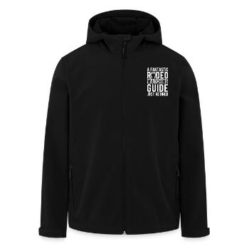 Rodeo Horse Riding Watching Guide Just Retired - Recycelte Männer Softshell-Jacke von Stanley/Stella - Schwarz - Vorne - AI Model Male 185 light (185cm)