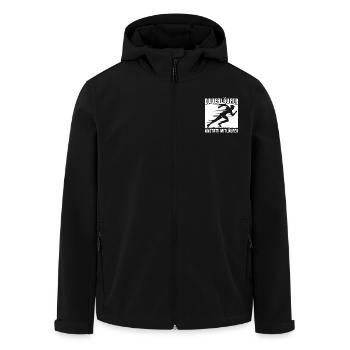 Marathon Des coureurs d’endurance au lieu d’autres coureurs Course à pied - Veste softshell homme en polyester recyclé Stanley/Stella - noir - Devant - AI Model Male 185 light (185cm)