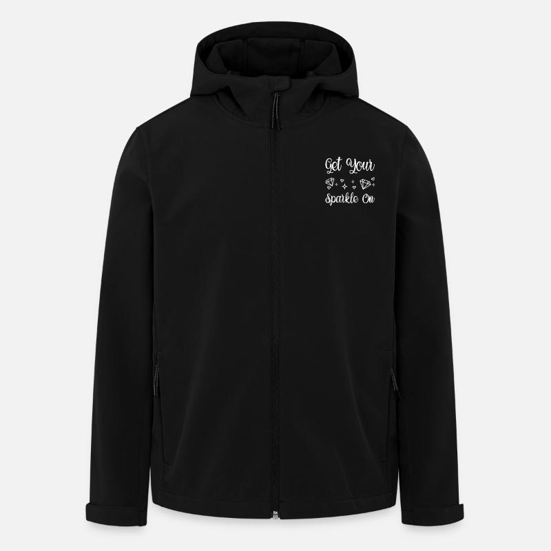Diamond Painting Artist Get Your Sparkle On - Recycelte Männer Softshell-Jacke von Stanley/Stella - Schwarz