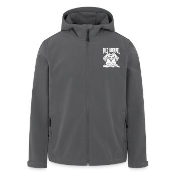 Morel Mushrooms Mushroom Buddy Mushroom Hunter - Men’s Recycled Softshell Jacket by Stanley/Stella - black - Front - AI Model Male 185 light (185cm)