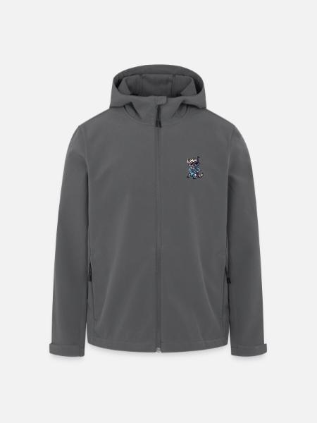 Hyäne Cool Sommer - Recycelte Männer Softshell-Jacke von Stanley/Stella - Schwarz