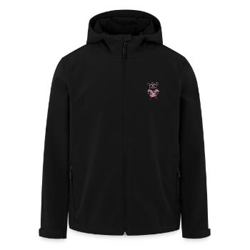 Pig Summer Wild Boar - Men’s Recycled Softshell Jacket by Stanley/Stella - black - Front - AI Model Male 185 light (185cm)
