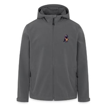 Raven Crow Comic Cool Summer - Men’s Recycled Softshell Jacket by Stanley/Stella - black - Front - AI Model Male 185 light (185cm)