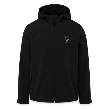 Panther Comic Cool Sommer - Recycelte Männer Softshell-Jacke von Stanley/Stella - Schwarz - Vorne - AI Model Male 185 light (185cm)
