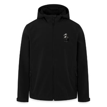 Harpyie Vogel Cool Tier - Recycelte Männer Softshell-Jacke von Stanley/Stella - Schwarz - Vorne - AI Model Male 185 light (185cm)