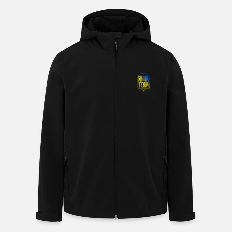 Skiing Crew - Men’s Recycled Softshell Jacket by Stanley/Stella - black