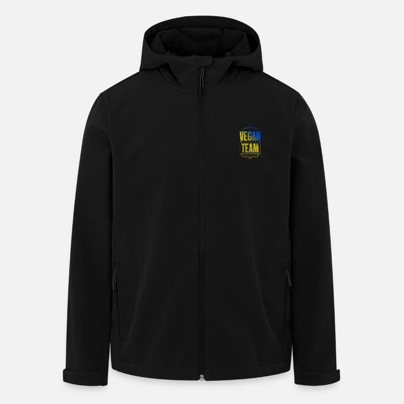 Vegan Crew - Men’s Recycled Softshell Jacket by Stanley/Stella - black