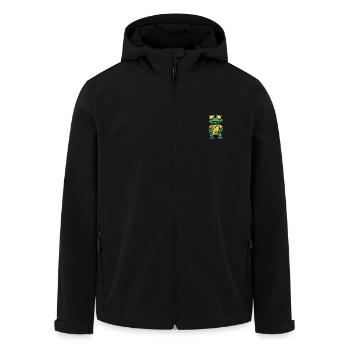 Alligator Cool Sommer - Recycelte Männer Softshell-Jacke von Stanley/Stella - Schwarz - Vorne - AI Model Male 185 light (185cm)