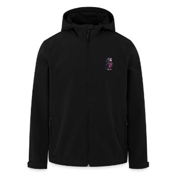 Harpie oiseau été - Veste softshell homme en polyester recyclé Stanley/Stella - noir - Devant - AI Model Male 185 light (185cm)