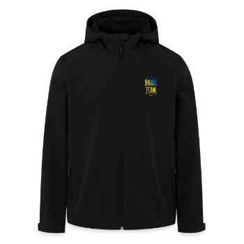 Bride Crew - Men’s Recycled Softshell Jacket by Stanley/Stella - black - Front - AI Model Male 185 light (185cm)