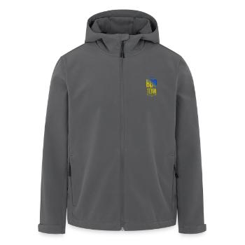 Bbq Crew - Men’s Recycled Softshell Jacket by Stanley/Stella - black - Front - AI Model Male 185 light (185cm)