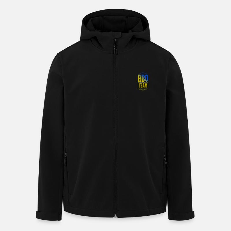 Équipe de barbecue - Veste softshell homme en polyester recyclé Stanley/Stella - noir