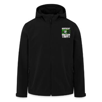 12ème anniversaire Garçon Soccer 12 ans Cadeaux - Veste softshell homme en polyester recyclé Stanley/Stella - noir - Devant - AI Model Male 185 light (185cm)