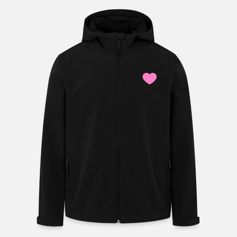 Love is Everything - Men’s Recycled Softshell Jacket by Stanley/Stella - black