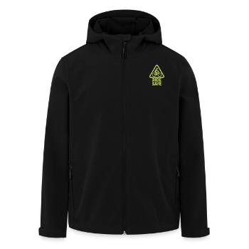 Ride Safe - Recycelte Männer Softshell-Jacke von Stanley/Stella - Schwarz - Vorne - AI Model Male 185 light (185cm)