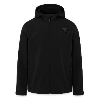 The Urban Workshop - Men’s Recycled Softshell Jacket by Stanley/Stella - black - Front - AI Model Male 185 light (185cm)