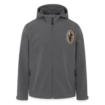 Leopard - Recycelte Männer Softshell-Jacke von Stanley/Stella - Schwarz - Vorne - AI Model Male 185 light (185cm)