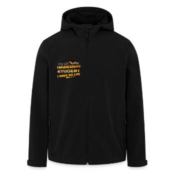 Funny I'm An Engineering Student I Have No Life - Men’s Recycled Softshell Jacket by Stanley/Stella - black - Front - AI Model Male 185 light (185cm)