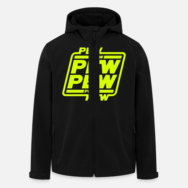 PEW PEW PEW PEWWW - Veste softshell homme en polyester recyclé Stanley/Stella - noir