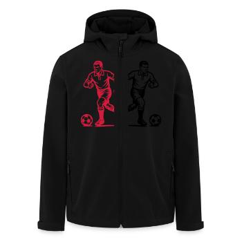 Fussball Verein Team - Recycelte Männer Softshell-Jacke von Stanley/Stella - Schwarz - Vorne - AI Model Male 185 light (185cm)