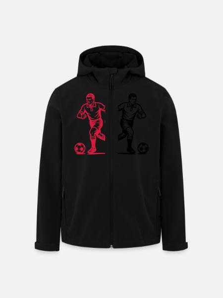 Fussball Verein Team - Recycelte Männer Softshell-Jacke von Stanley/Stella - Schwarz