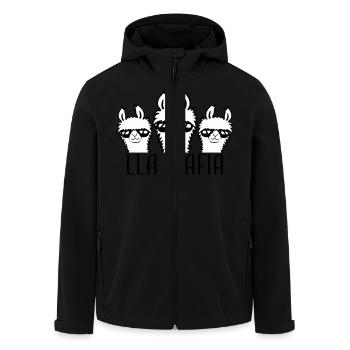 Lla Mafia Lama Spruch Sonnenbrillen Team Freunde - Recycelte Männer Softshell-Jacke von Stanley/Stella - Schwarz - Vorne - AI Model Male 185 light (185cm)