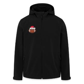 American Football Hut Weihnachten - Recycelte Männer Softshell-Jacke von Stanley/Stella - Schwarz - Vorne - AI Model Male 185 light (185cm)