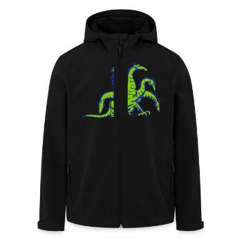 drache hydra dragon - Recycelte Männer Softshell-Jacke von Stanley/Stella - Schwarz - Vorne - AI Model Male 185 light (185cm)