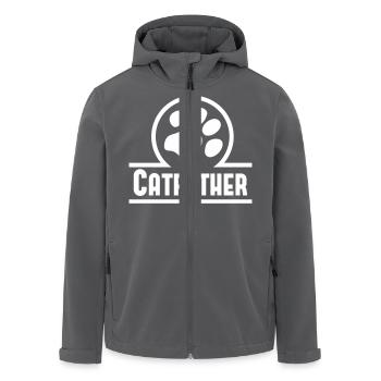 Catfather - Recycelte Männer Softshell-Jacke von Stanley/Stella - Schwarz - Vorne - AI Model Male 185 light (185cm)