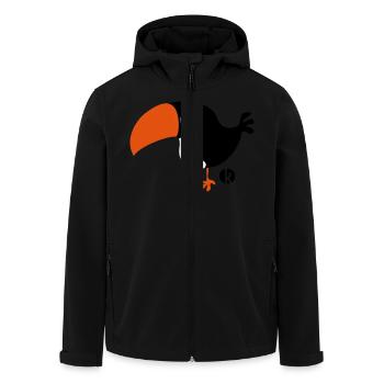 Tukan - Recycelte Männer Softshell-Jacke von Stanley/Stella - Schwarz - Vorne - AI Model Male 185 light (185cm)