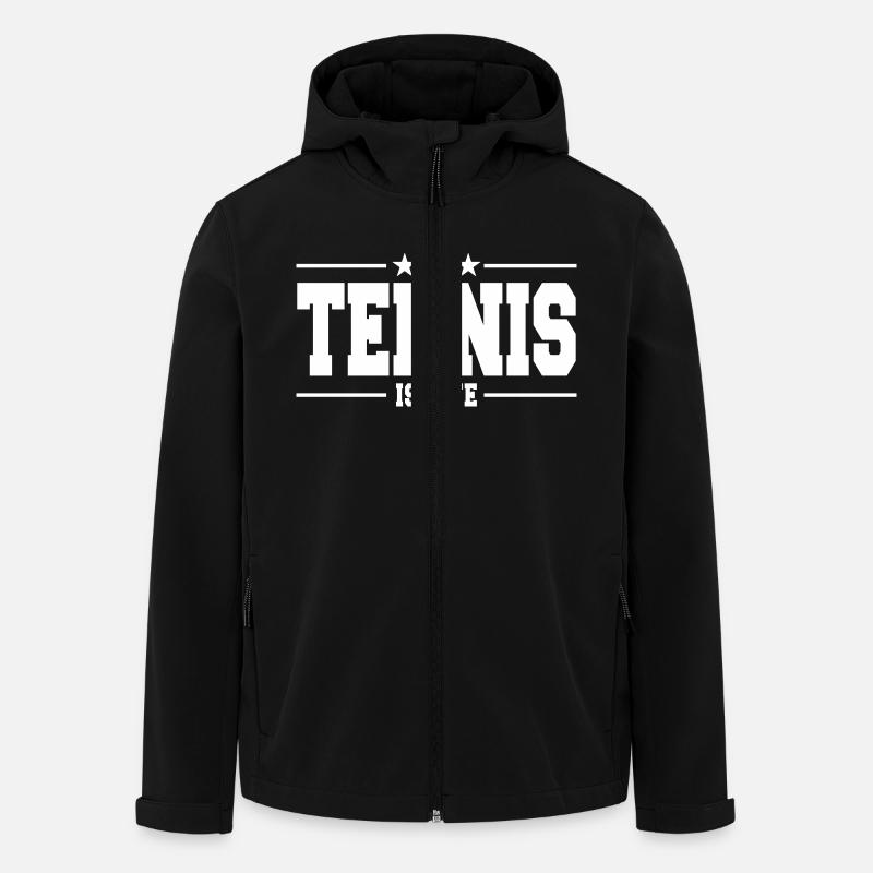 tennis is life 1 - Recycelte Männer Softshell-Jacke von Stanley/Stella - Schwarz