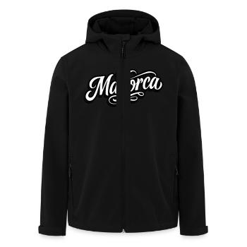 Majorque Tattoo - Veste softshell homme en polyester recyclé Stanley/Stella - noir - Devant - AI Model Male 185 light (185cm)