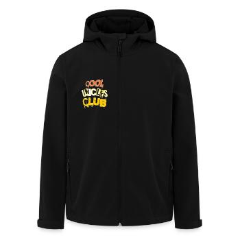 Cooler Onkel Club Bald Onkel Lustiger Spruch - Recycelte Männer Softshell-Jacke von Stanley/Stella - Schwarz - Vorne - AI Model Male 185 light (185cm)