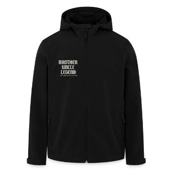 Frère Oncle Légende Je ne cesse de m’améliorer - Veste softshell homme en polyester recyclé Stanley/Stella - noir - Devant - AI Model Male 185 light (185cm)